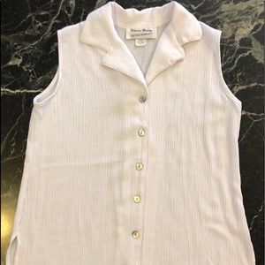 Rebecca Malone Women Sleeveless Button Down Blouse